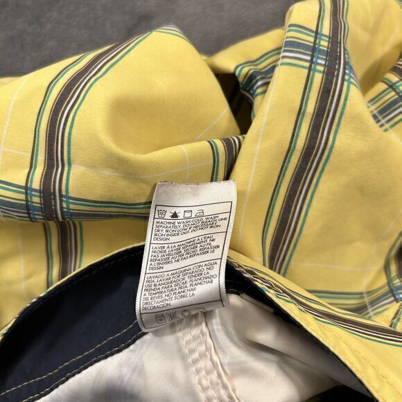 Hurley Swim‎ Trunks Mens 32 Yellow Black Check Bottoms Swimwear Surf Pool Beach - Picture 7 of 11